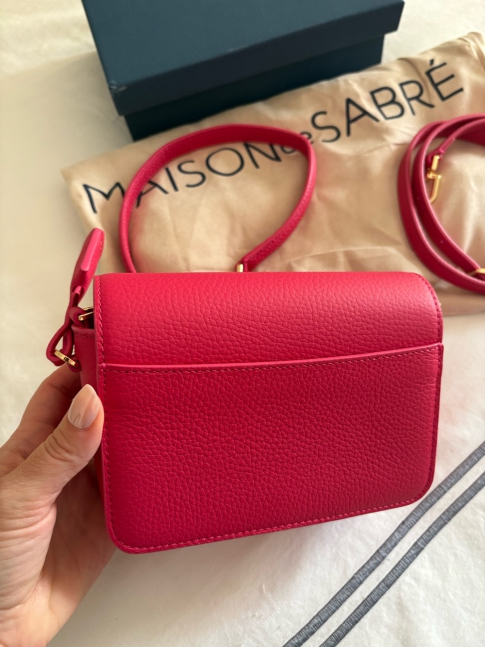 Maison de Sabre mini Leather Crossbody Bag - Picture 5 of 7